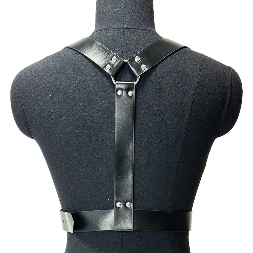 Ceinture large en cuir PU tendance pour femme, harnais de poitrine gothique, bretelles Harajuku, accessoires vestimentaires