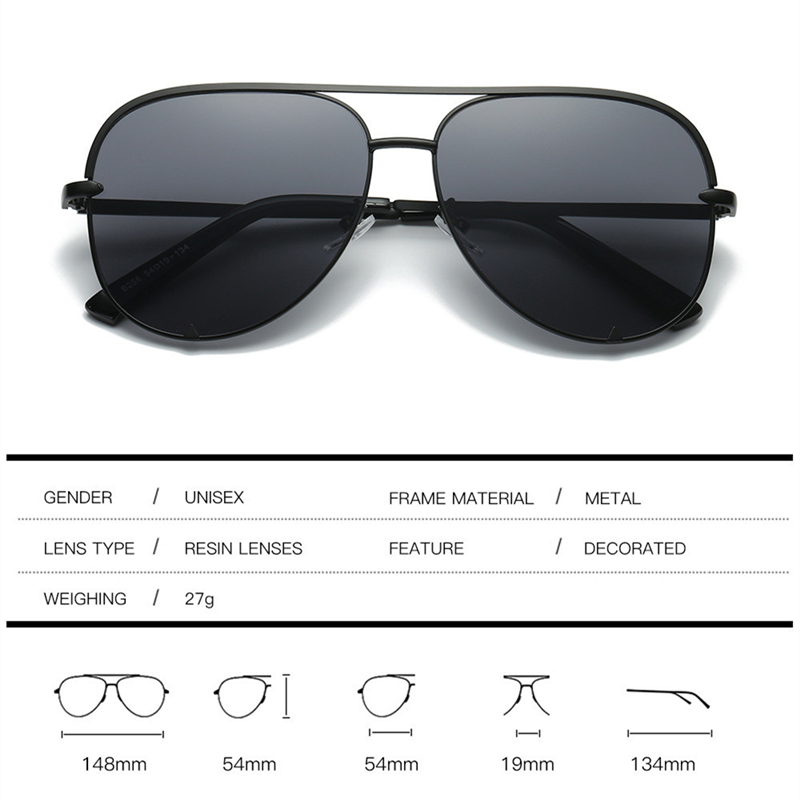 Lunettes de soleil pilote Aviation pour femmes et hommes, nuances rétro classiques dégradées, marque de luxe de styliste, 2024