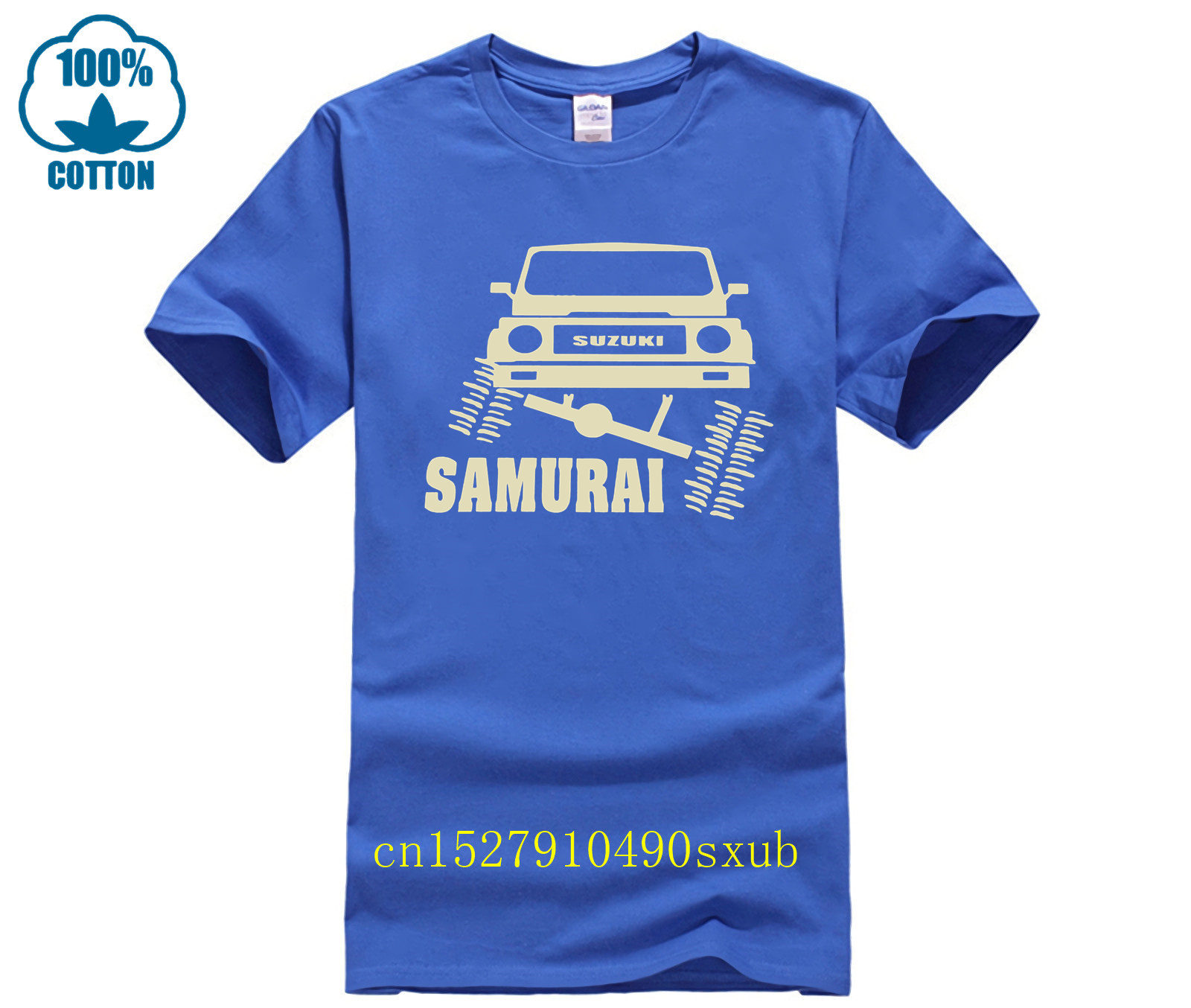 T-shirt en coton doux pour hommes et femmes, t-shirts graphiques à la mode, fan de samouraï hors route, t-shirt drôle, nouveauté