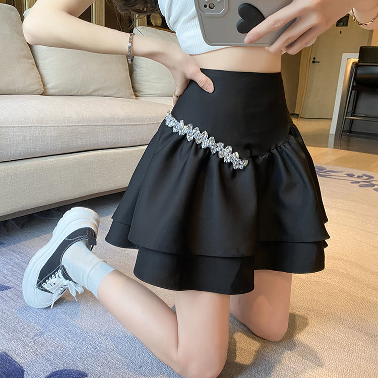 Mini jupe plissée taille haute pour filles, noire, Kawaii, mode coréenne, Style Preppy élégant, été