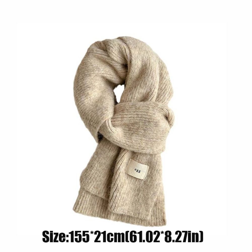 Élégant châle long en mohair moelleux, écharpe tricotée d'hiver, écharpes de style coréen, écharpes en laine, cape, écharpe d'automne et d'hiver.