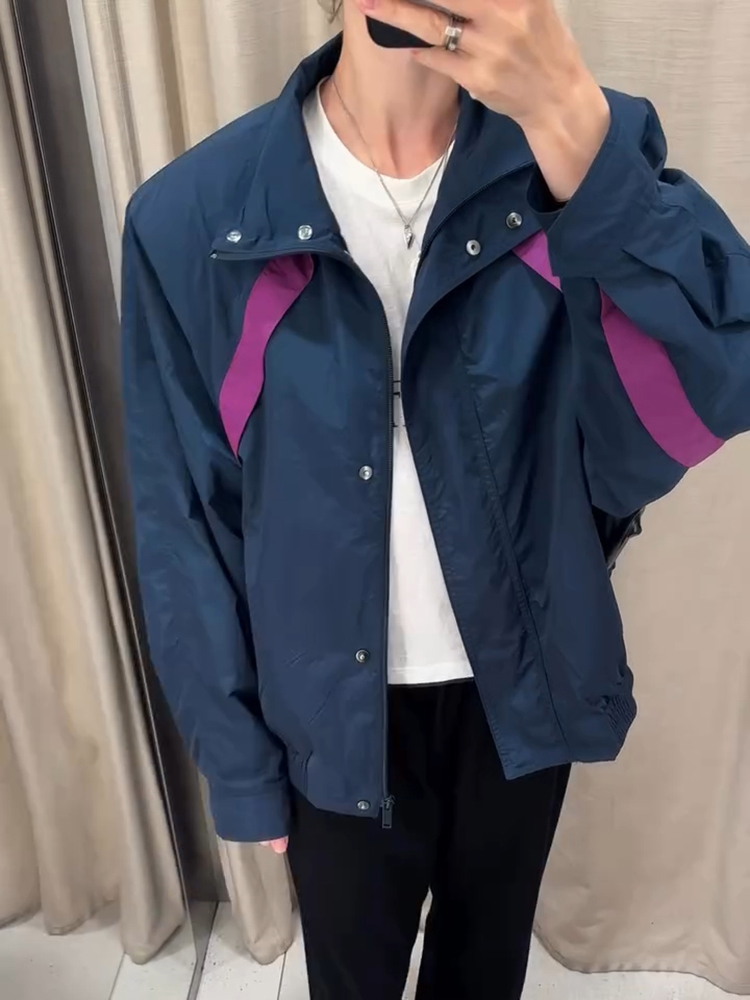 Veste femme manteau col rabattu bouton Bomber manches longues cintré taille plissée veste courte dames rue manteau décontracté femmes