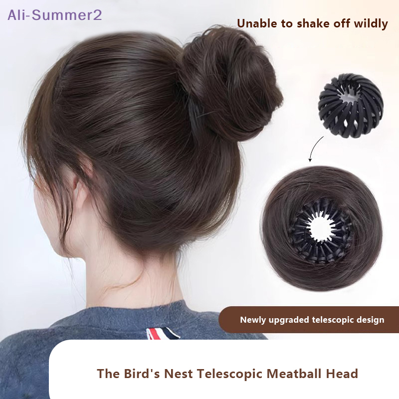 【Summer2】Chignon synthétique droit à clipser, extension de cheveux à clipser, postiche pour chignon ou queue de cheveux