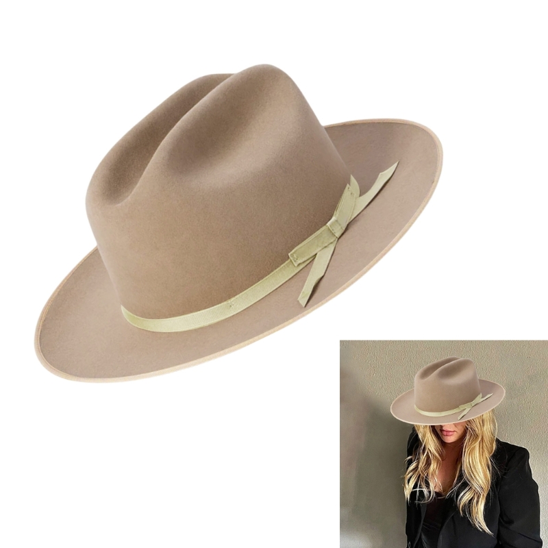 Chapeaux de Cowboy unisexes pour hommes et femmes, Zones de laine, Accessoires photo, Western, Vêtements de sauna