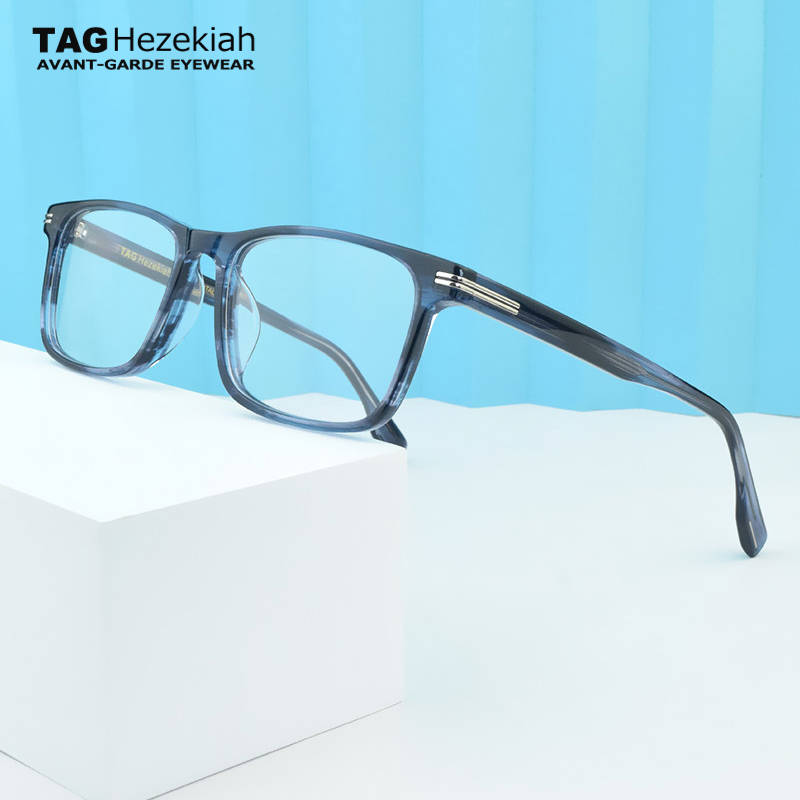 TAG Hezekiah lunettes cadre pour hommes rétro concepteur acétate lunettes Vintage marque de luxe ordinateur femmes lunettes de mode lecture