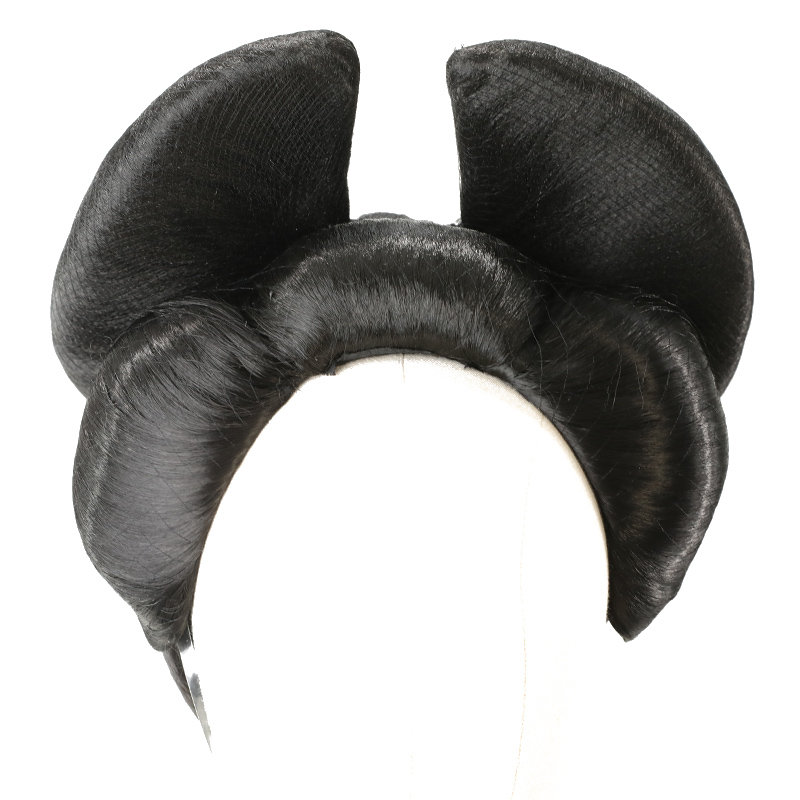 Kimono noir japonais pour femmes, accessoires pour cheveux, coiffure grand papillon, modèle Show Prairie fur s Up