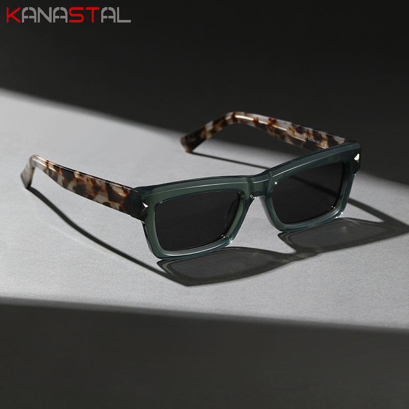 Lunettes de soleil polarisées pour femmes et hommes, UV400, monture en acétate, pour voyage, extérieur, plage, anti-éblouissement
