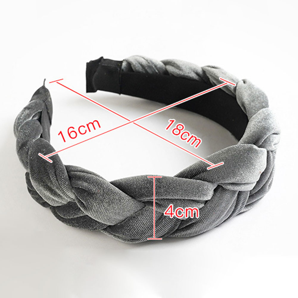 Bandeau de sauna en velours tressé pour femmes, bandes de cheveux, cerceau de coiffure bricolage, accessoires pour cheveux, outils en fibre, mode, haute qualité