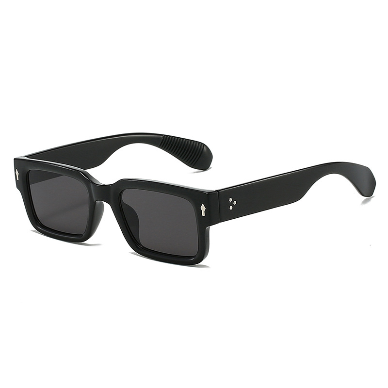 Lunettes de soleil simples et polyvalentes pour hommes et femmes, petit Rivet carré, conduite en plein air, Protection contre les ultraviolets, lunettes de soleil décontractées