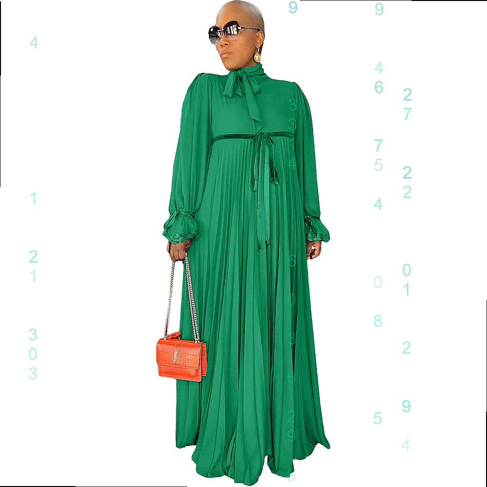 Robe longue plissée pour femme, collection Printemps-Été, combinaison, ensemble assorti, robe de soirée