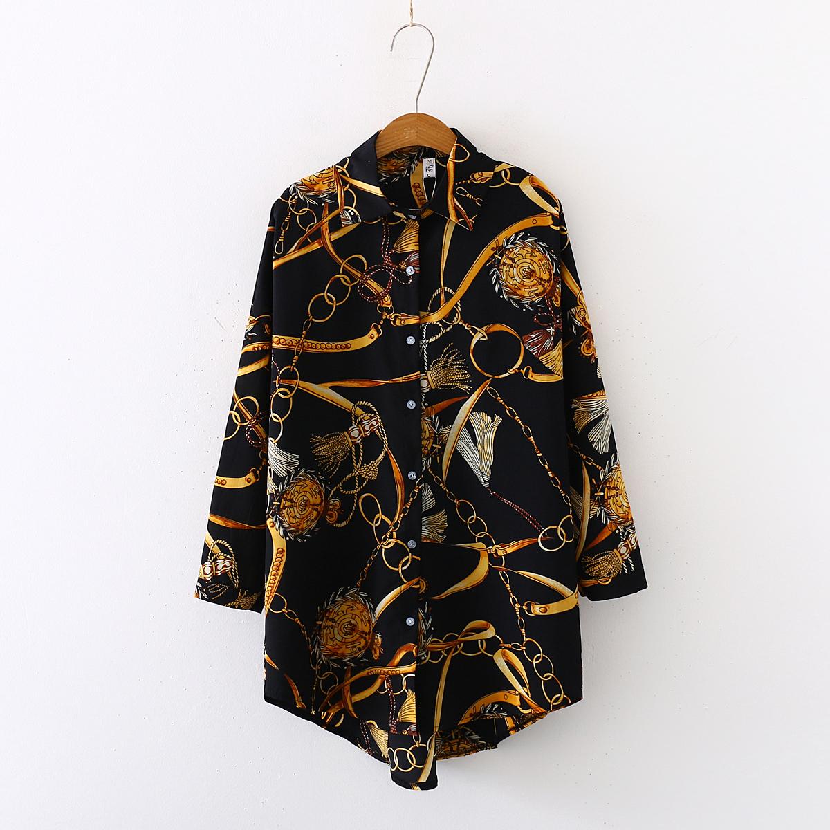 Chemises amples décontractées robe surdimensionnée femmes chemisiers en mousseline de soie printemps été à manches longues hauts Blusas Mujer
