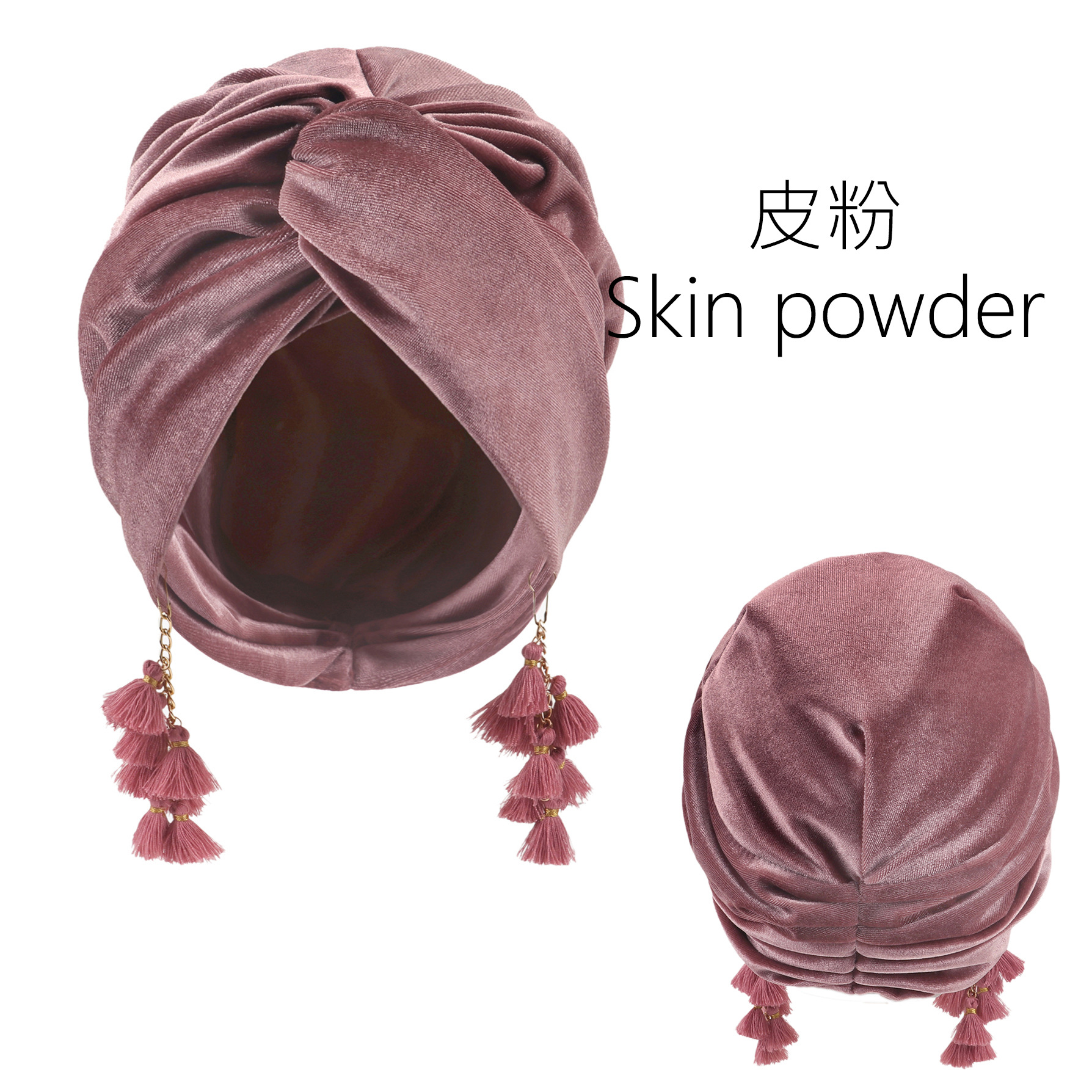 Nouveau Turban en Velours à Pompons pour Femmes Musulmanes, Chapeau Doux et Extensible, Bandana Bohème Croisé, Bandeau, Bonnet, Foulard Islamique
