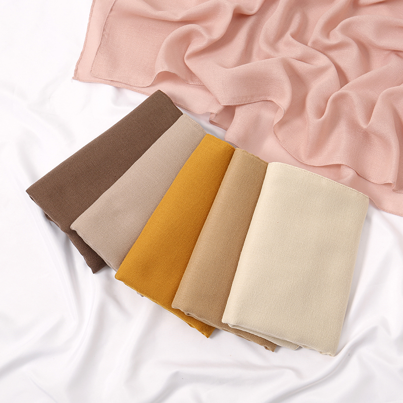 Nouveau coton lin Hijab écharpe pour femmes Femme musulmane châles Kebaya femmes Hijab foulard enveloppement étoles solide bandeau islamique