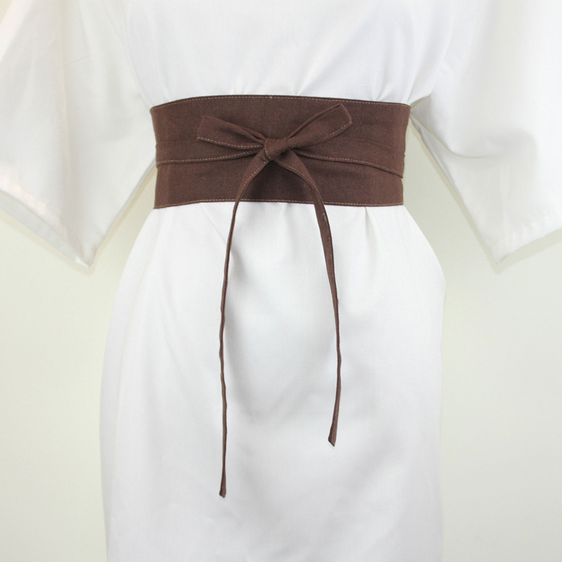 Ceinture Hanfu en coton et lin pour femmes, Kimono Obi Hanfu, décor de robe, accessoires de Cosplay