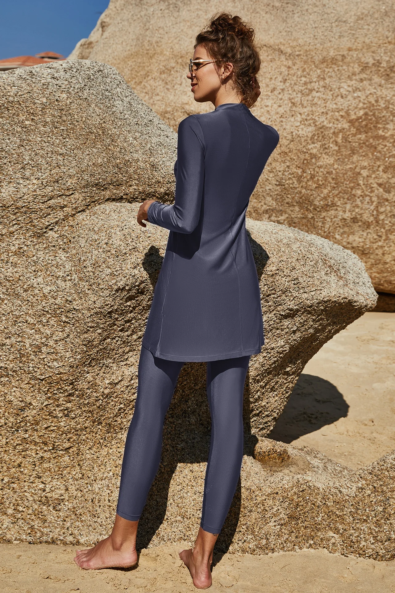 Maillot de bain pour femmes musulmanes, couverture complète islamique, modeste, vêtements de plage d'été, vêtements de plage arabes, sport, Dubaï, 2024