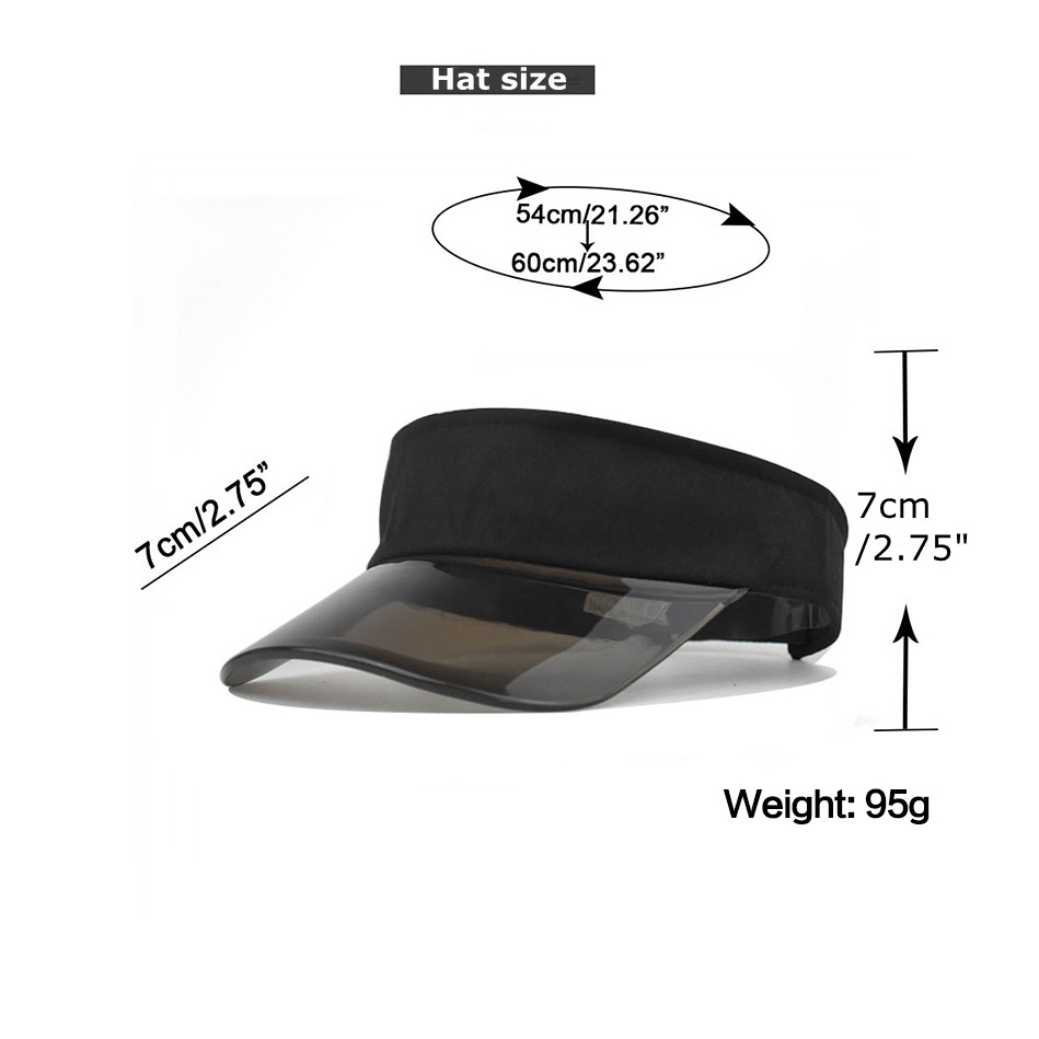 Chapeaux pare-soleil d'été pour hommes et femmes, protection solaire africaine, casquette transparente UV, haute qualité