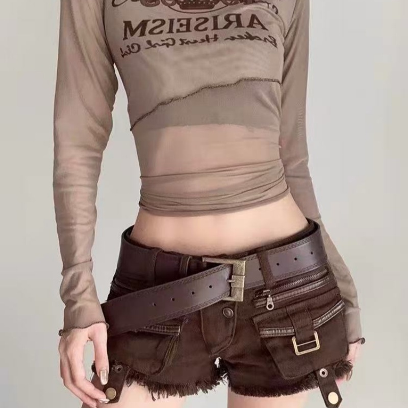 Ceinture large pour femmes, nouveau style, ceinture à la mode et polyvalente, ceinture accessoire de niche, ceinture de taille Maillard marron rétro, 2025