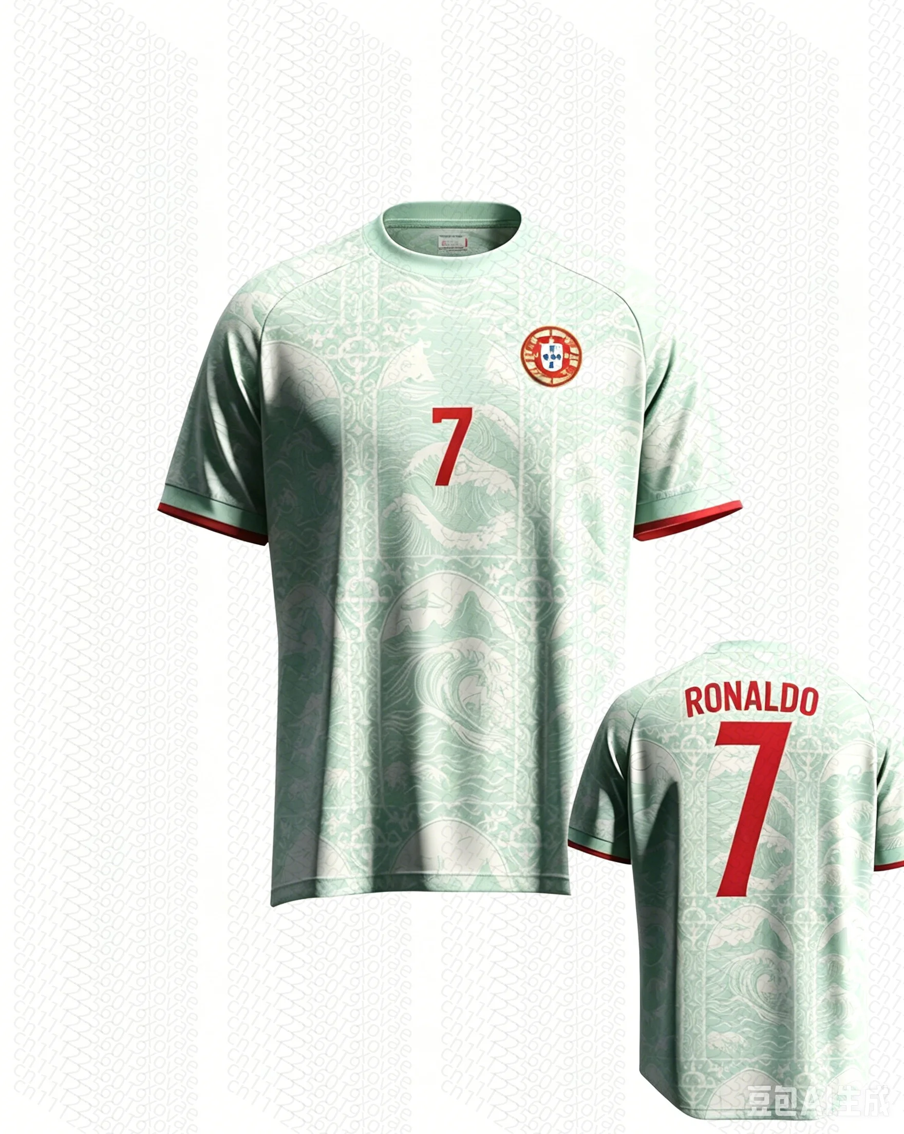 Maillot de football pour homme 2026 Legendary No.7, imprimé 3D motif antique, respirant, léger, pour entraînement extérieur, tee-shirt d'été pour supporter