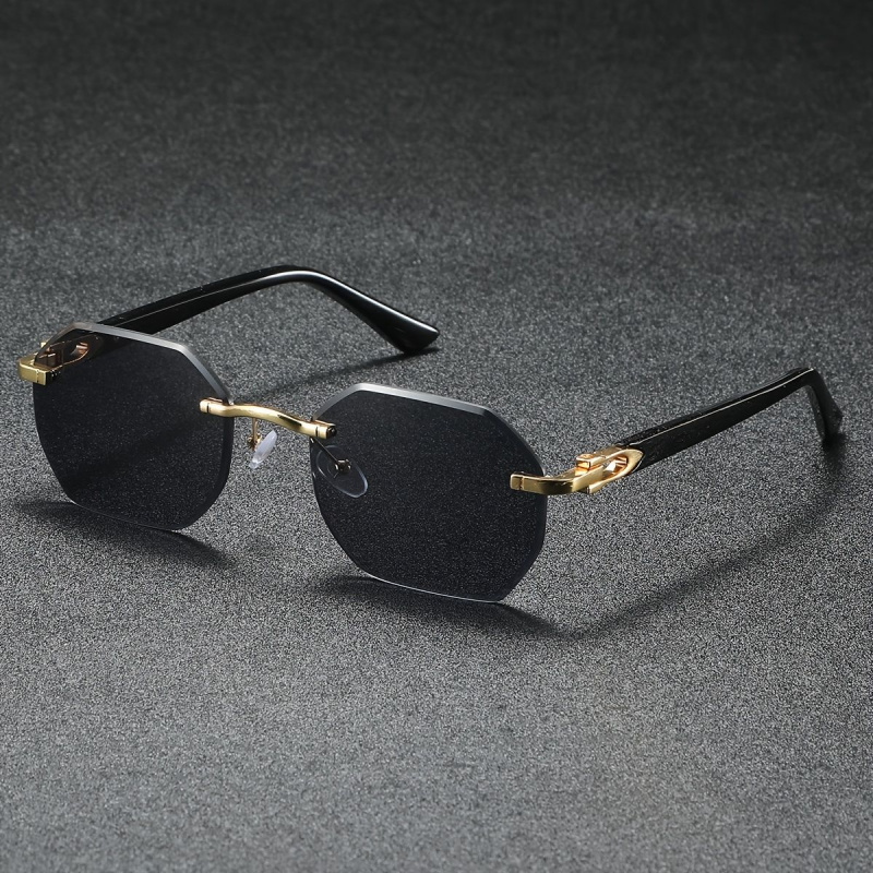 Lunettes de soleil au Design à la mode, sans cadre, adaptées aux hommes et aux femmes, vêtements décontractés, utilisation de vacances, lunettes robustes, 1 pièce