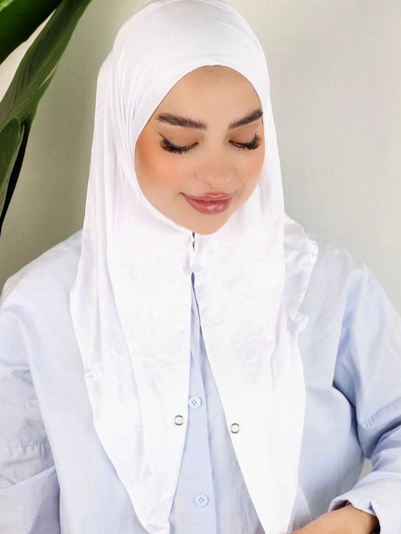 Hijab en jersey de coton tendance avec bouton, hijab sport instantané musulman, foulard islamique, couvre-tête prêt à porter, hijabs 130*167cm