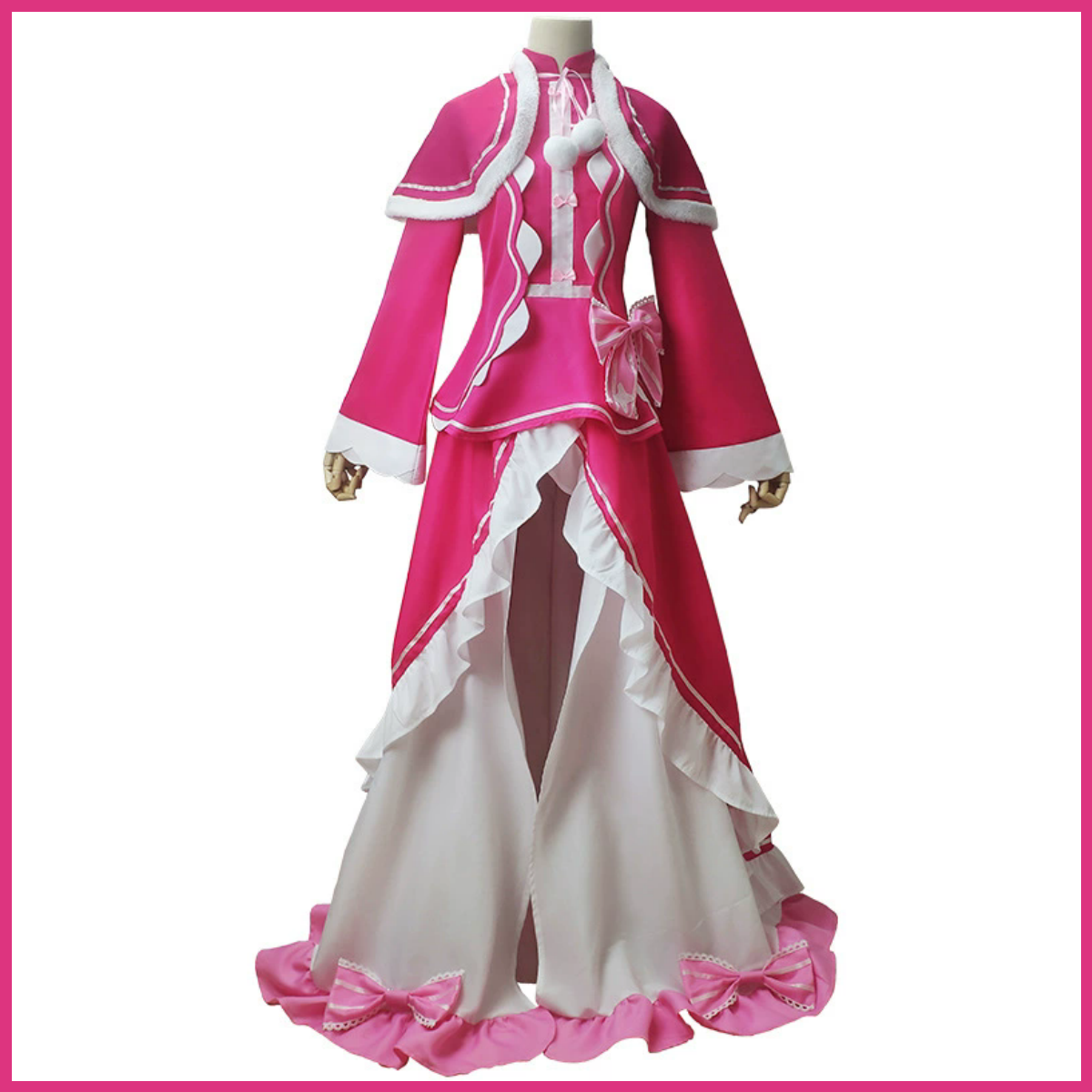 XQAnime Re: la vie dans un monde différent de zéro Beatrice Cosplay Costume perruque robe de princesse Lolita châle femme Kawaii carnaval Su