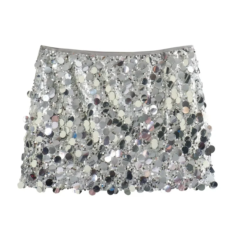Dames Paillettes Mini Jupe Femmes Sexy De Luxe Taille Haute Jupes Femme D'été Femmes Jupes Streetwear Paillettes Jupe Courte Femme