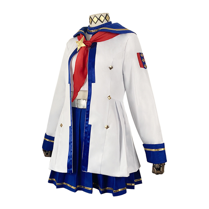 Jeu Umamusume: jolie casquette Derby Oguri, Costume de Cosplay, queue de perruque, uniforme de marin blanc, jupe manteau pour femme, joli Costume d'halloween