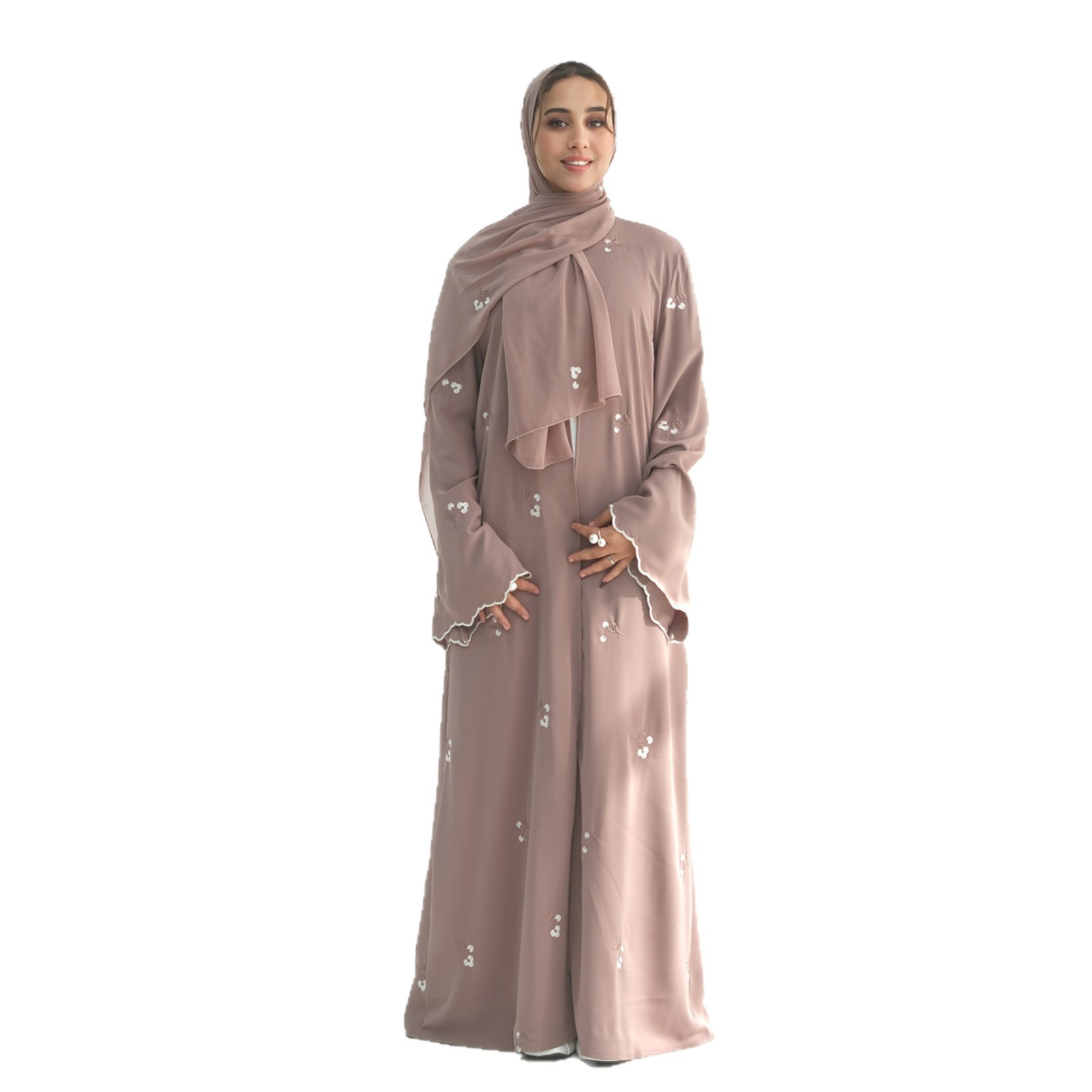 Abaya brodée pour femme, robe de prière musulmane, caftan ouvert, robe de soirée Dubaï, caftan long, Vestidos Largos 2026