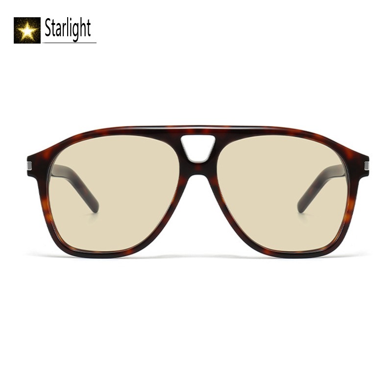 Lunettes de soleil oversize en acétate pour hommes, grande taille 58 mm, verres larges, monture pilote tendance pour femmes, protection UV400, pour visages larges