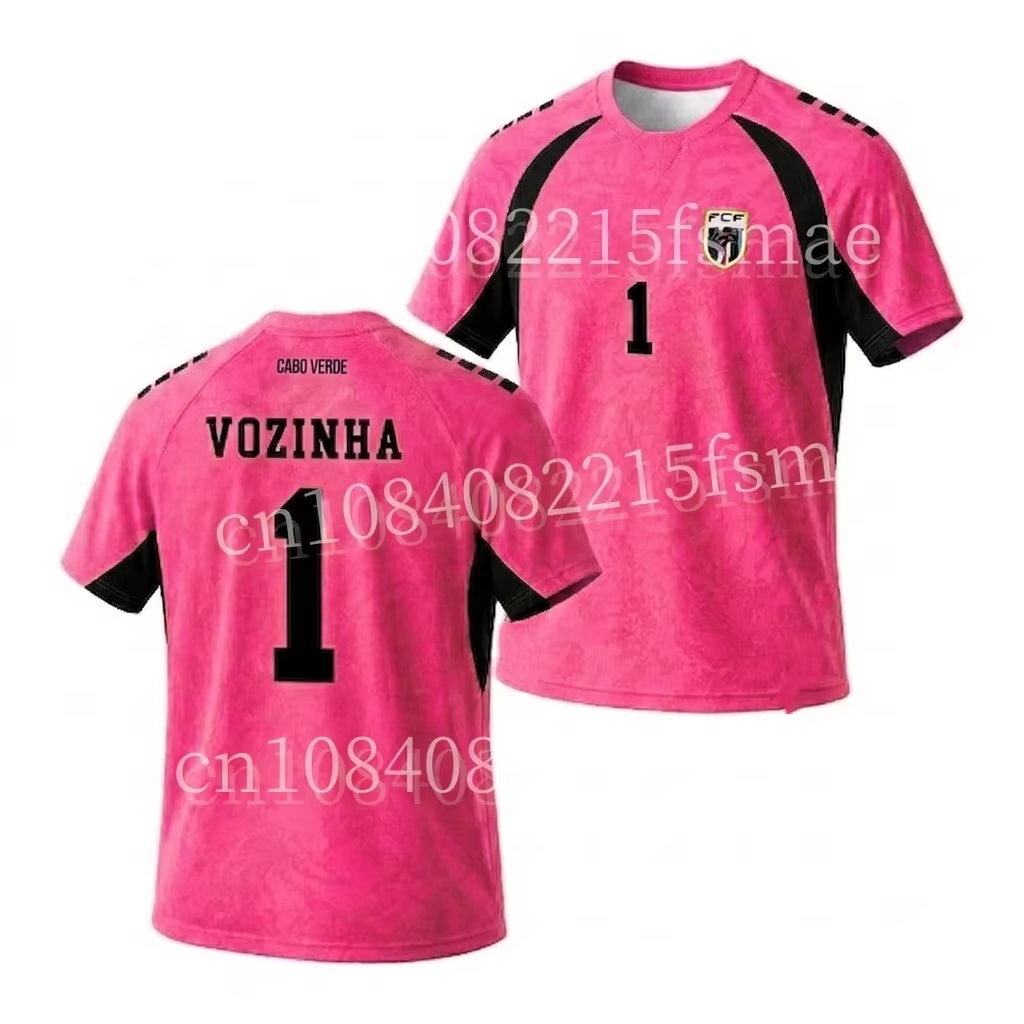 Maillot de gardien de but Vozinha 1 de Cap-Vert, jaune, maillot de football du Cap-Vert, vêtements de sport pour hommes, respirant, séchage rapide, uniformes d'équipe, cadeaux