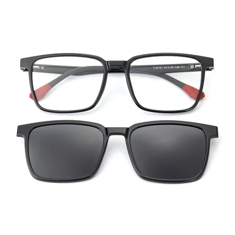 VICKY dégradé hommes rabattable pince sur hommes conduite polarisées surdimensionné optique myopie lunettes magnétiques lunettes pour femmes TJ2191
