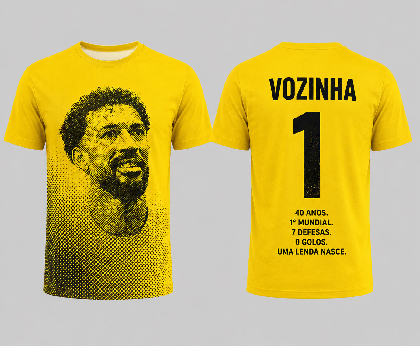 Maillot Commémoratif Vozinha 2026 en Tissu Sportif Respirant avec Impression Intégrale