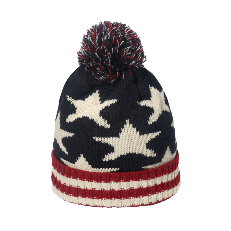 Bonnet d'hiver en tricot à revers pour hommes et femmes, bonnet chaud pour jeunes garçons et filles, sensation américaine, sports de plein air, casquettes de ski et de randonnée