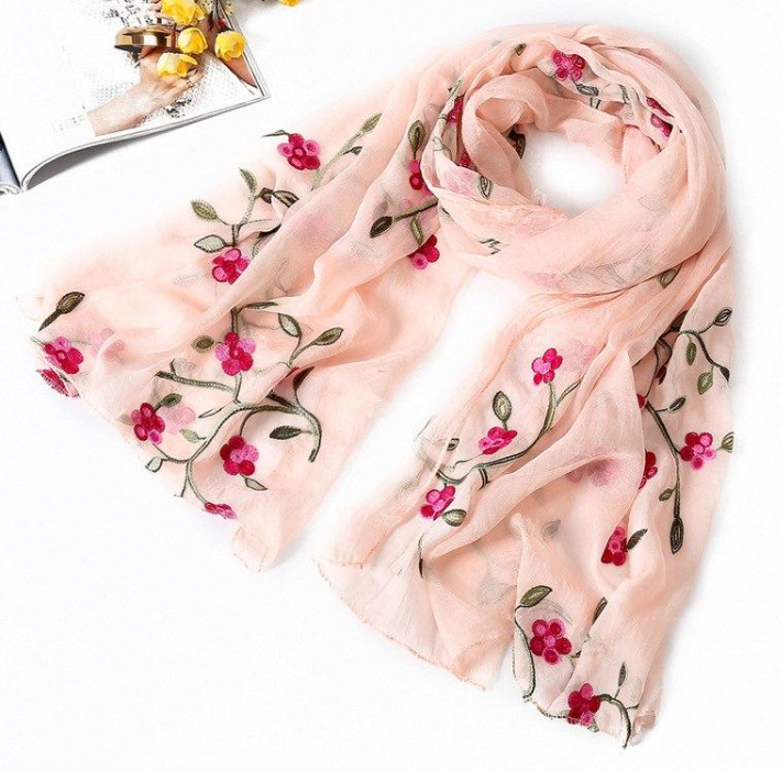 YLWHJJ-Écharpe de Marque en Soie pour Femme, Châles et Enveloppes, Pashmina, Étoles de Plage, Hijab, Printemps et Été