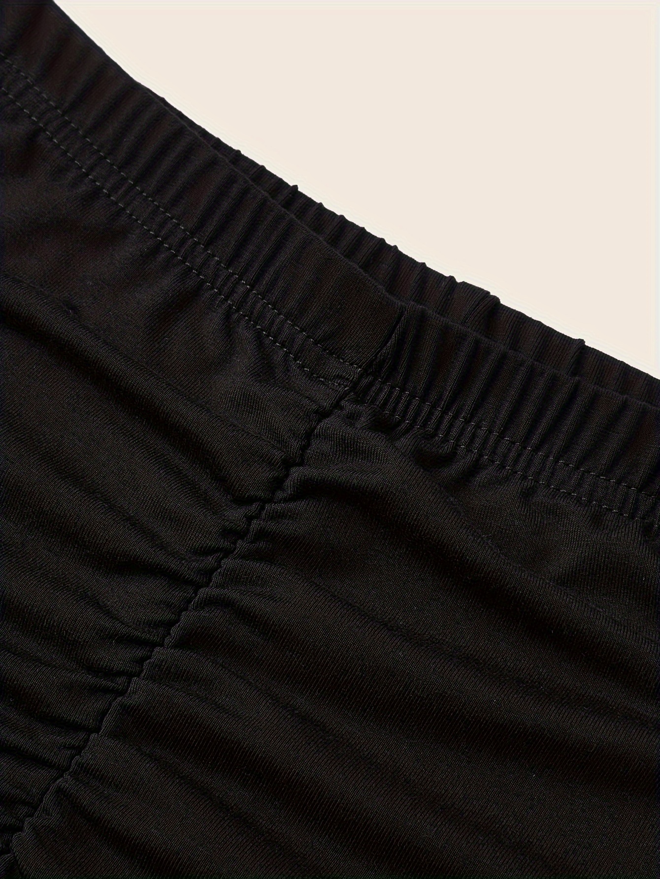 Jupe froncée élégante taille haute avec évent arrière pour femme – Parfaite pour la mode printemps et été