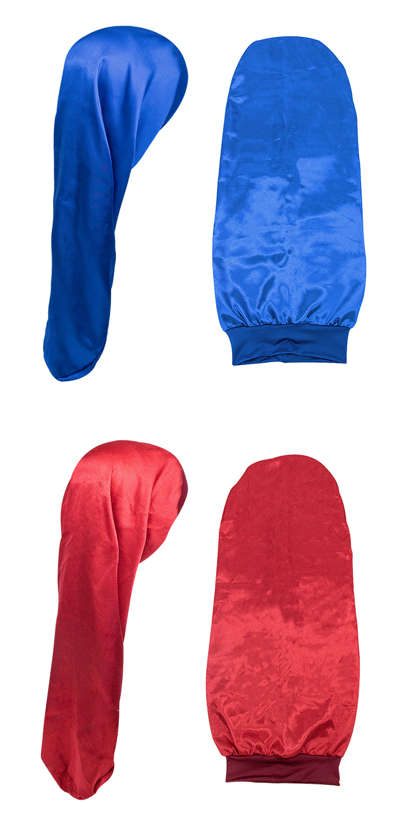 Bonnet de nuit Long en Satin pour femmes, Bonnet de nuit soyeux avec large bande élastique, Turban de soins capillaires pour cheveux lisses et bouclés