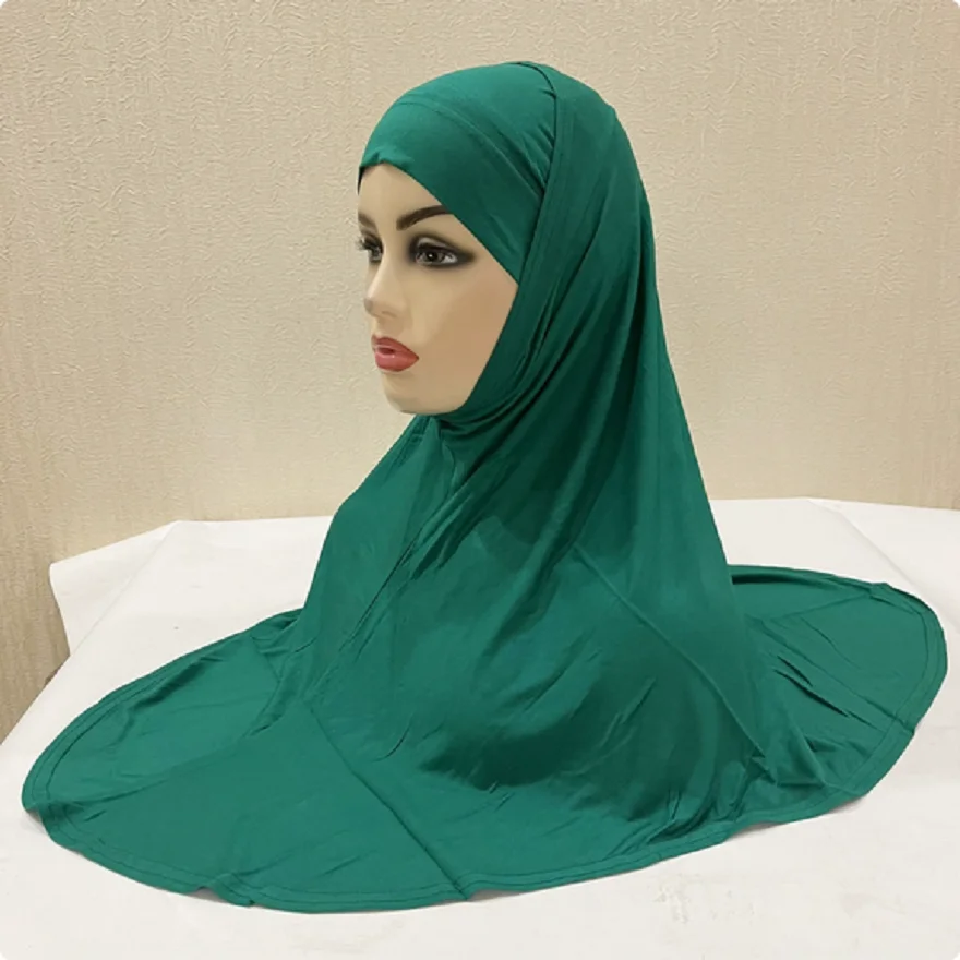 Khimar Ramadan Malaisie pour femmes musulmanes, bonnet intérieur, foulard instantané Amira, ensemble deux pièces, turban de prière islamique