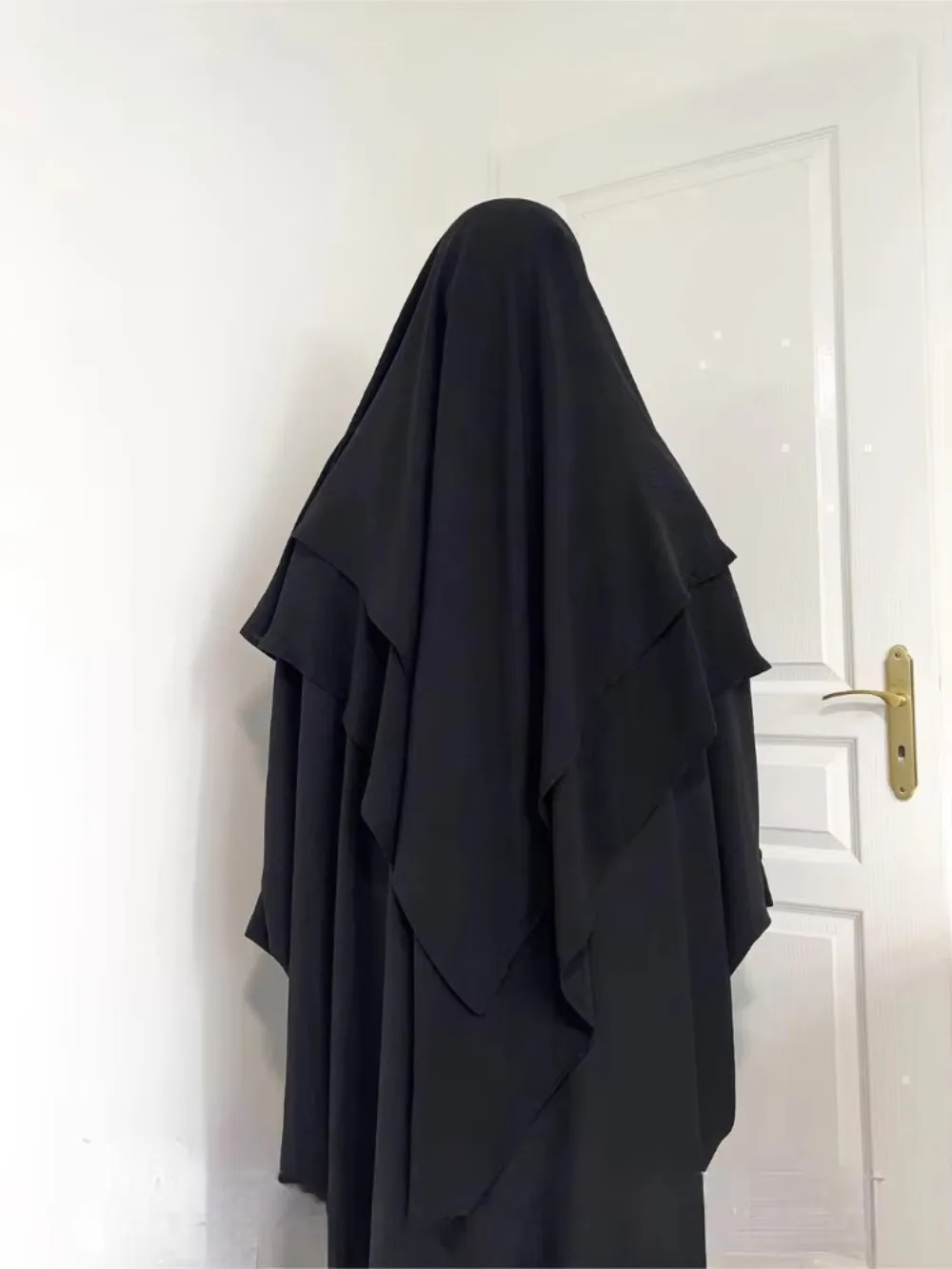 Long Khimar femmes Ramadan Eid musulman Long Hijab une pièce couvre-chef Jubha vêtements islamiques Hijabs Musulman vêtement de prière 2025