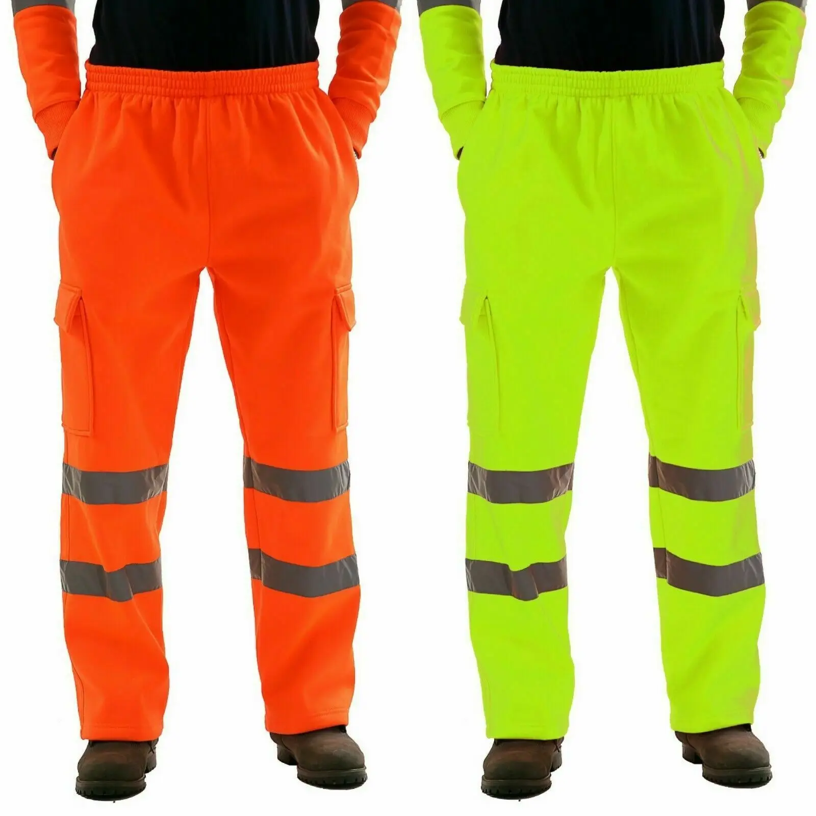 Pantalons de travail pour hommes, vêtements de travail en Patchwork, bas d'uniforme, pantalons de survêtement de sécurité, pantalons réfléchissants rayés, pantalons de Jogging amples pour hommes