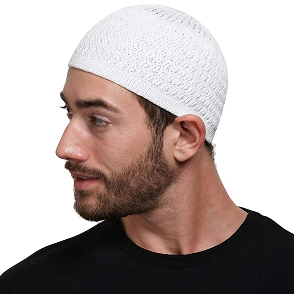 Nouveau bonnet turc 2026 pour hommes musulmans, Kufi, Turban, Casquette de prière islamique, Bonnets tricotés extensibles, Foulards de tête pour Ramadan et l'Aïd, pour homme arabe