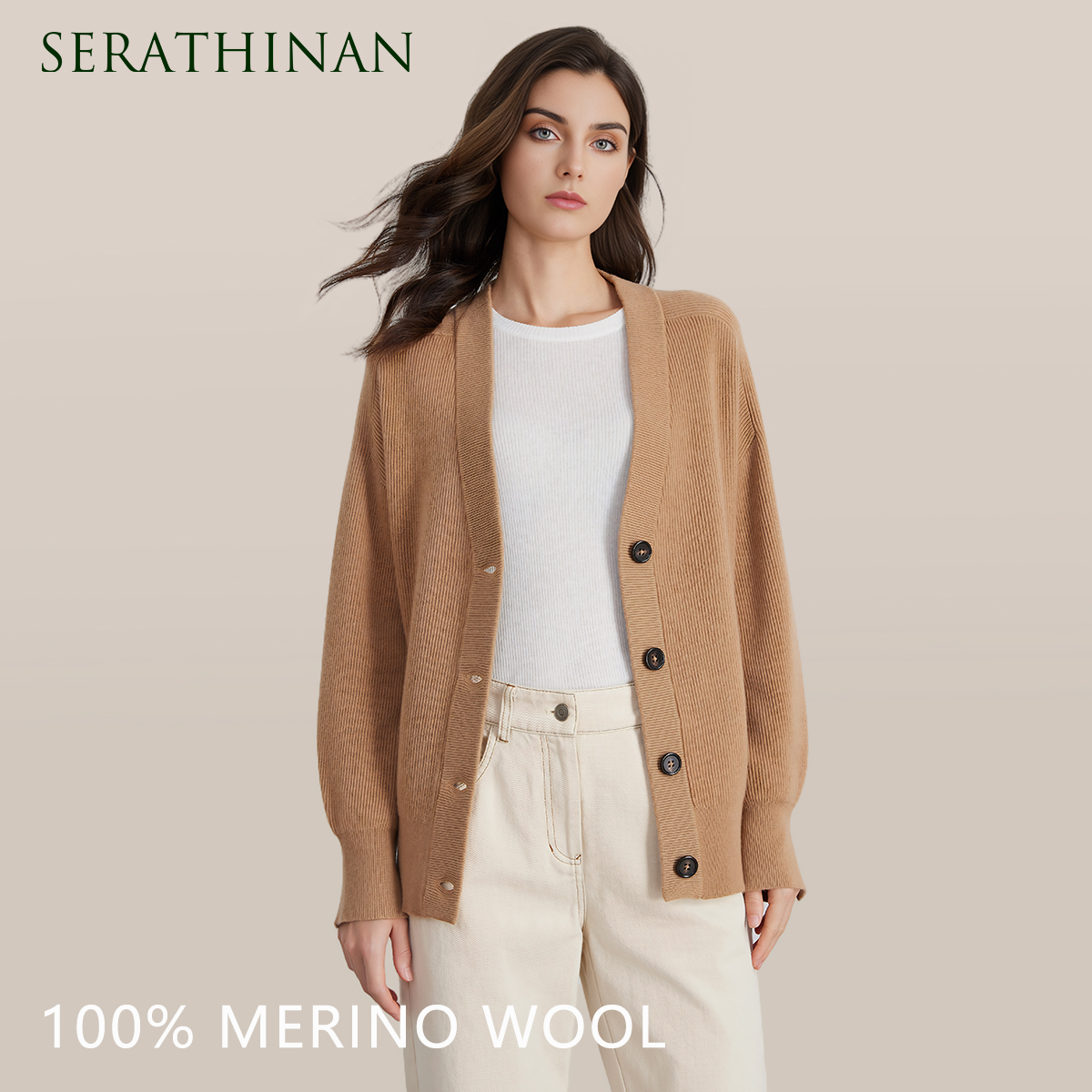 BC735 En stock, pull 100% laine, vêtements de luxe pour femmes, cardigan tricoté d'hiver, vêtements décontractés
