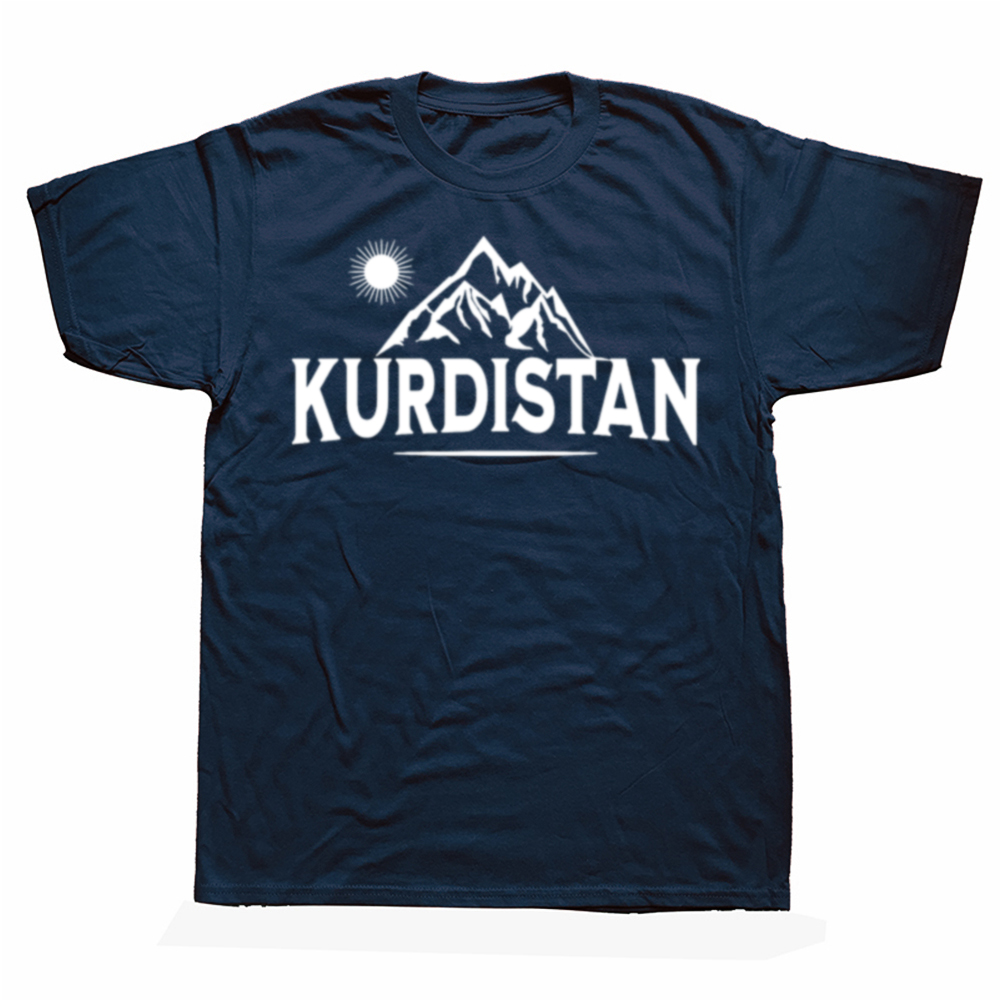 Drôle kurdistan montagnes kurds kurdish t-shirts coton à manches courtes cadeaux d'anniversaire hommes vêtements mode décontracté lâche t-shirt