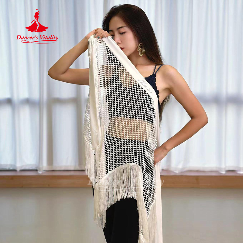 Ceinture de spectacle de danse du ventre pour femmes, écharpe de hanche Sexy à grand Triangle avec pompon pour adultes et enfants, écharpe de taille pour pratique de la danse orientale