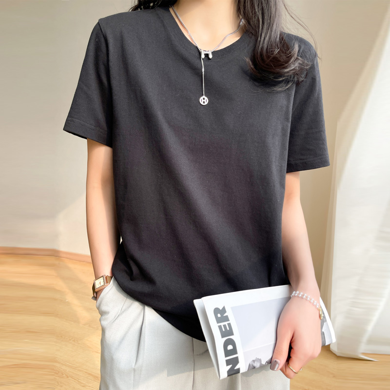 T-shirts pour femmes 2026 – Hauts décontractés en coton à manches courtes et col rond, style Harajuku coréen, pour l'été