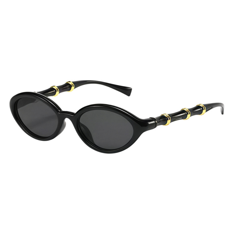 Lunettes de soleil ovales rétro de luxe pour femmes, style tendance, protection UV400, monture Oculus, Gafas