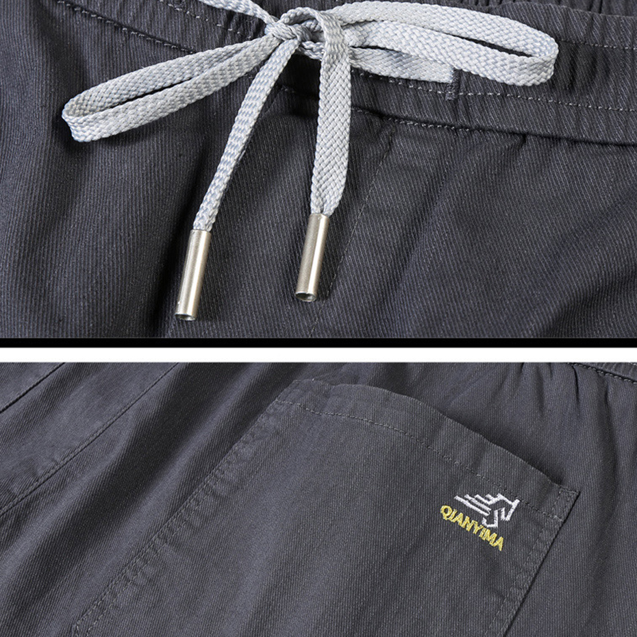 Grande taille 12XL pantalon hommes pantalon décontracté taille élastique pantalon droit homme mode gris noir pantalon grande taille 10XL 12XL
