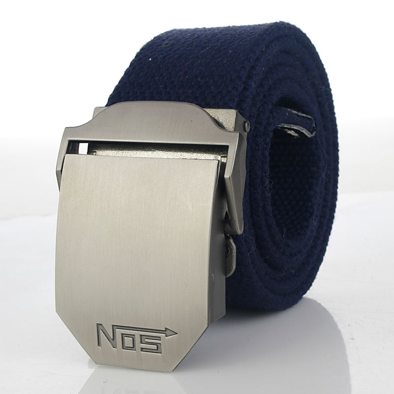 Mode Hommes Toile Ceinture De Luxe Boucle En Métal Jeans Ceintures pour Hommes Ceinture Armée Militaire Tactique Ceintures Mâle Sangle Noir