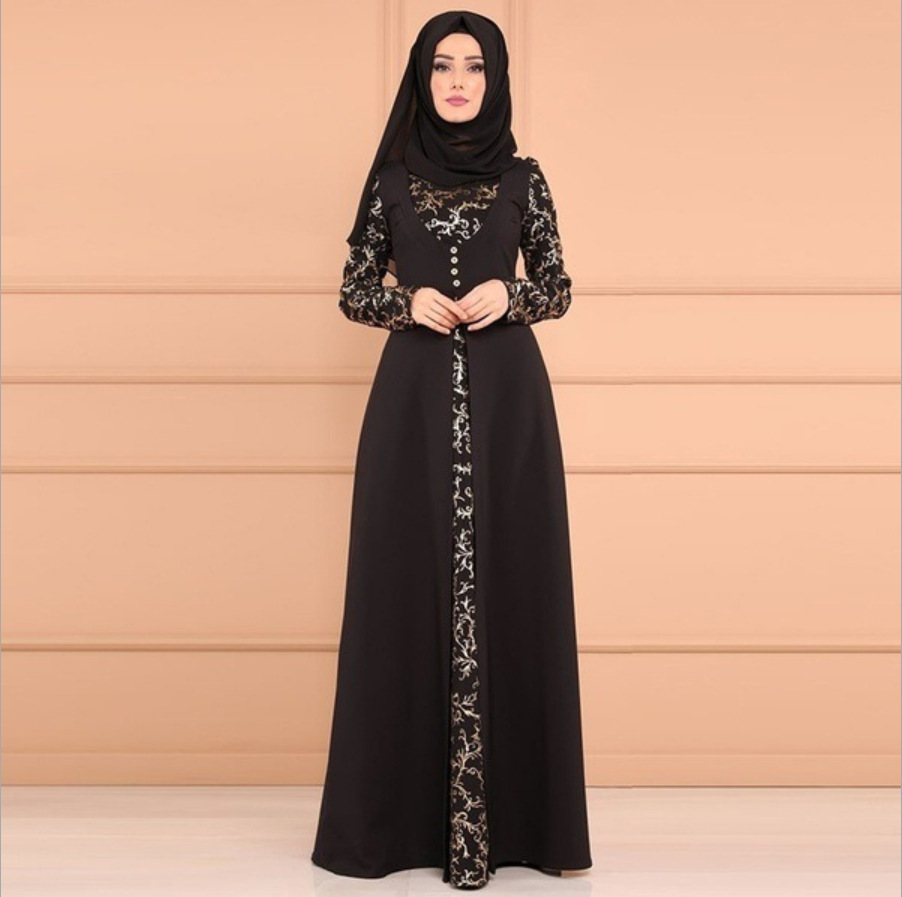 Robe Hijab pour femmes musulmanes, abaya, turquie, arabe, caftan, dubaï, kaftan, marocain, grande taille