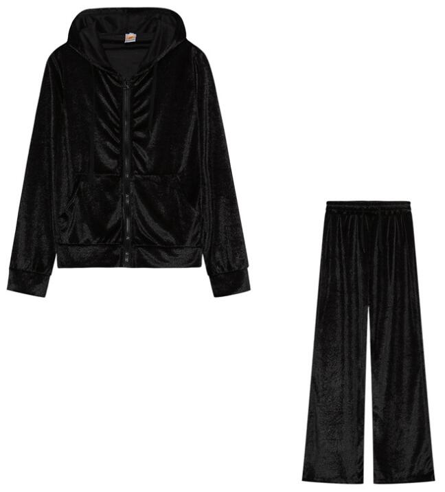 2025 automne hiver femmes sweat ensemble couleur unie décontracté Simple à capuche 2 pièces ensemble mode gymnase Jogging femme pantalon ensembles