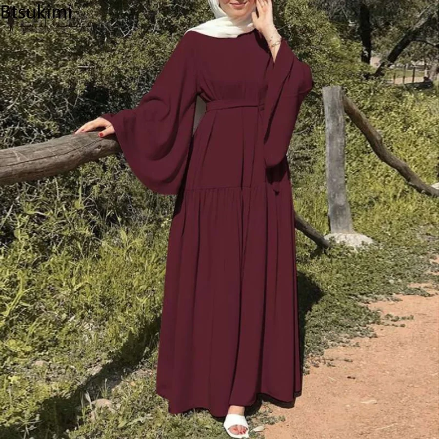 Robe musulmane pour femmes, tiens imar, Hijab, Abaya, Manches évasées, Vêtements islamiques, Abayas pour femmes, Dubaï, Kaftan, Turc, Modestie, Jilbab